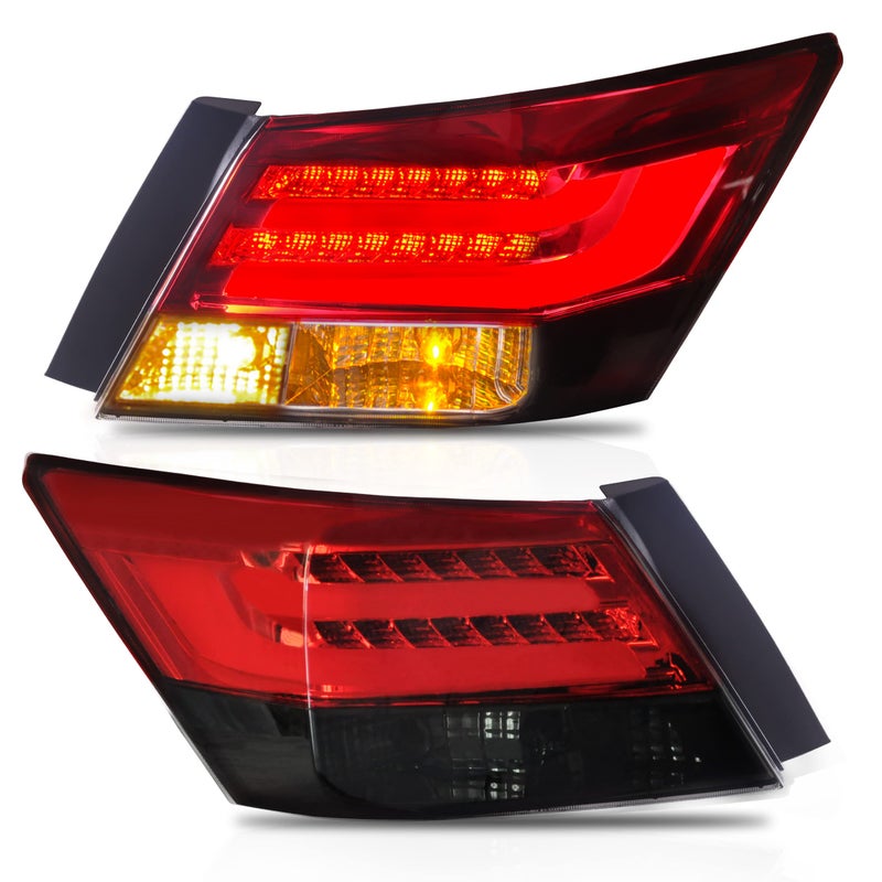 VLAND Tail lights Assembly Fit for Honda Accord Inspire 8th Gen Sedan 2008 2009 2010 2012 2013ï¼ˆNOT for 2-Dr Coupeï¼‰ï¼ŒSmokedï¼Œ2PCS - Image 1